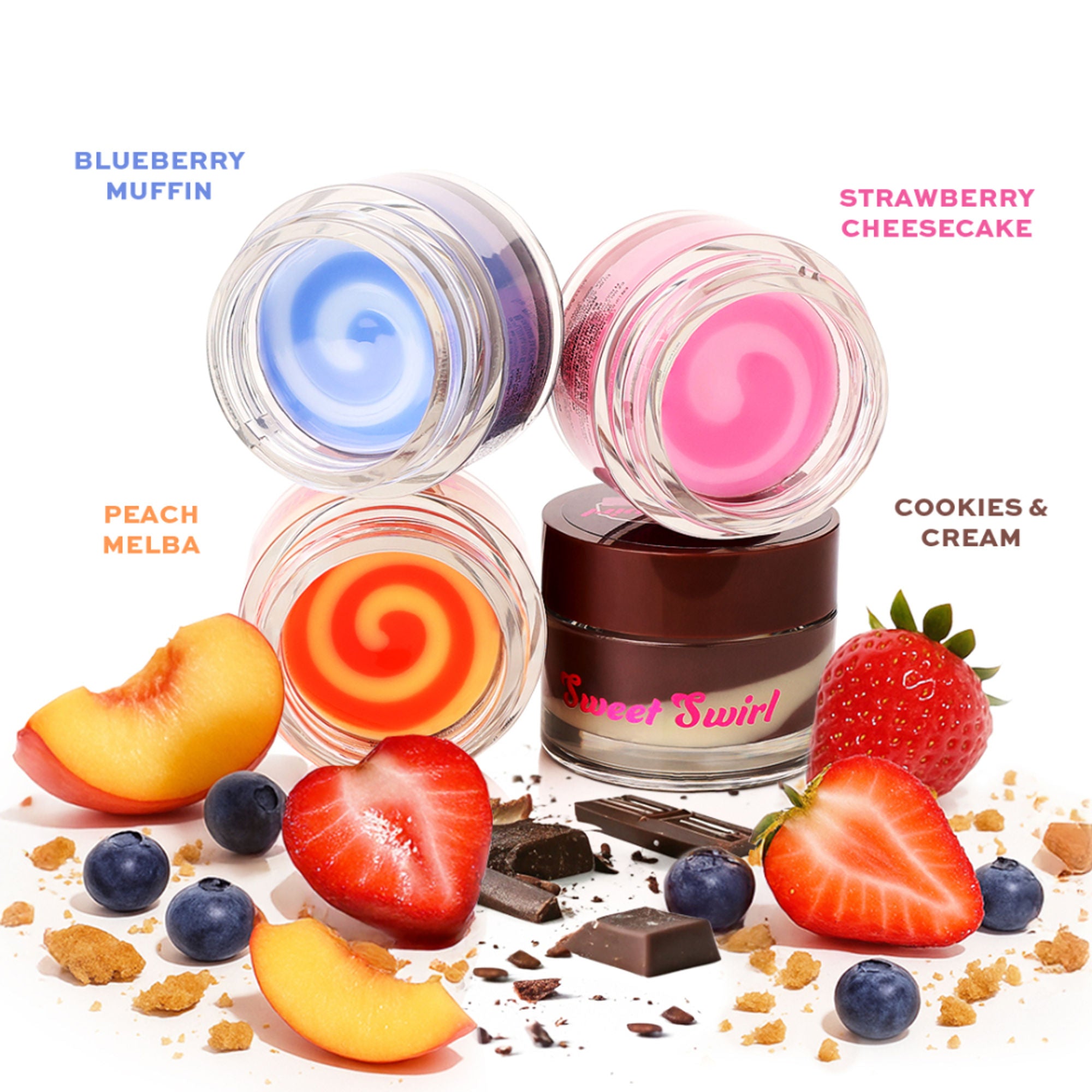 Makeup Revolution Sweet Swirl Lip Mask - Blueberry Muffin - Distacart