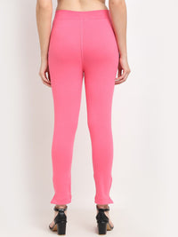 Thumbnail for TAG 7 WOMEN Olive Green & Pink Pack of 2 Leggings