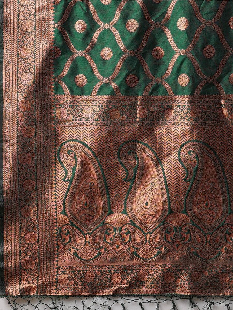 Anouk Woven Design Zari Silk Blend Banarasi Saree - Distacart