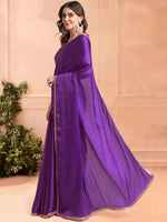 Thumbnail for Mitera Embroidered Ready to Wear Saree - Distacart