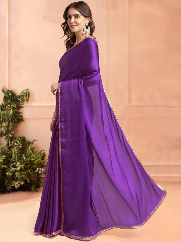 Mitera Embroidered Ready to Wear Saree - Distacart