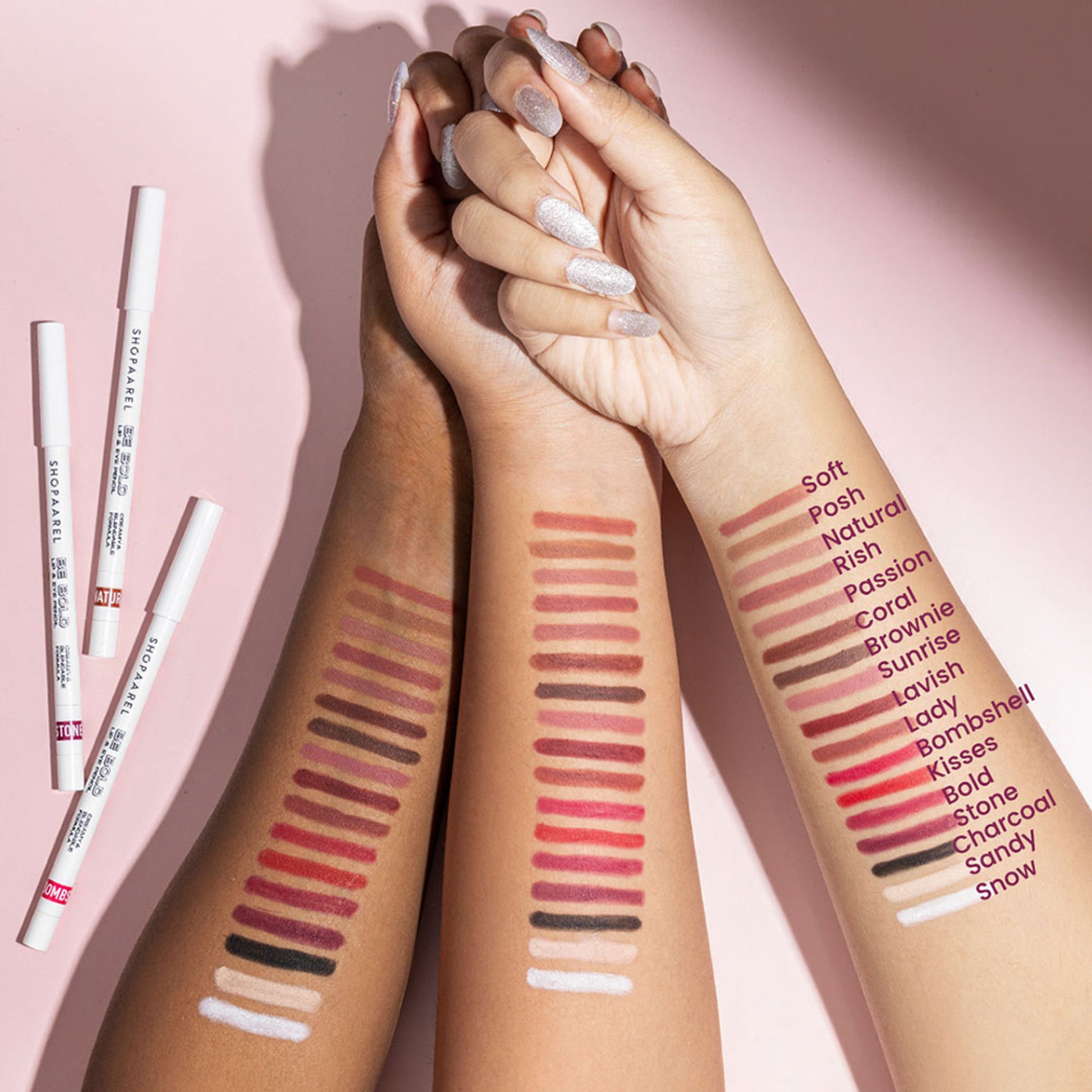 Shopaarel Be Bold Lip & Eye Pencil - Bombshell - Distacart