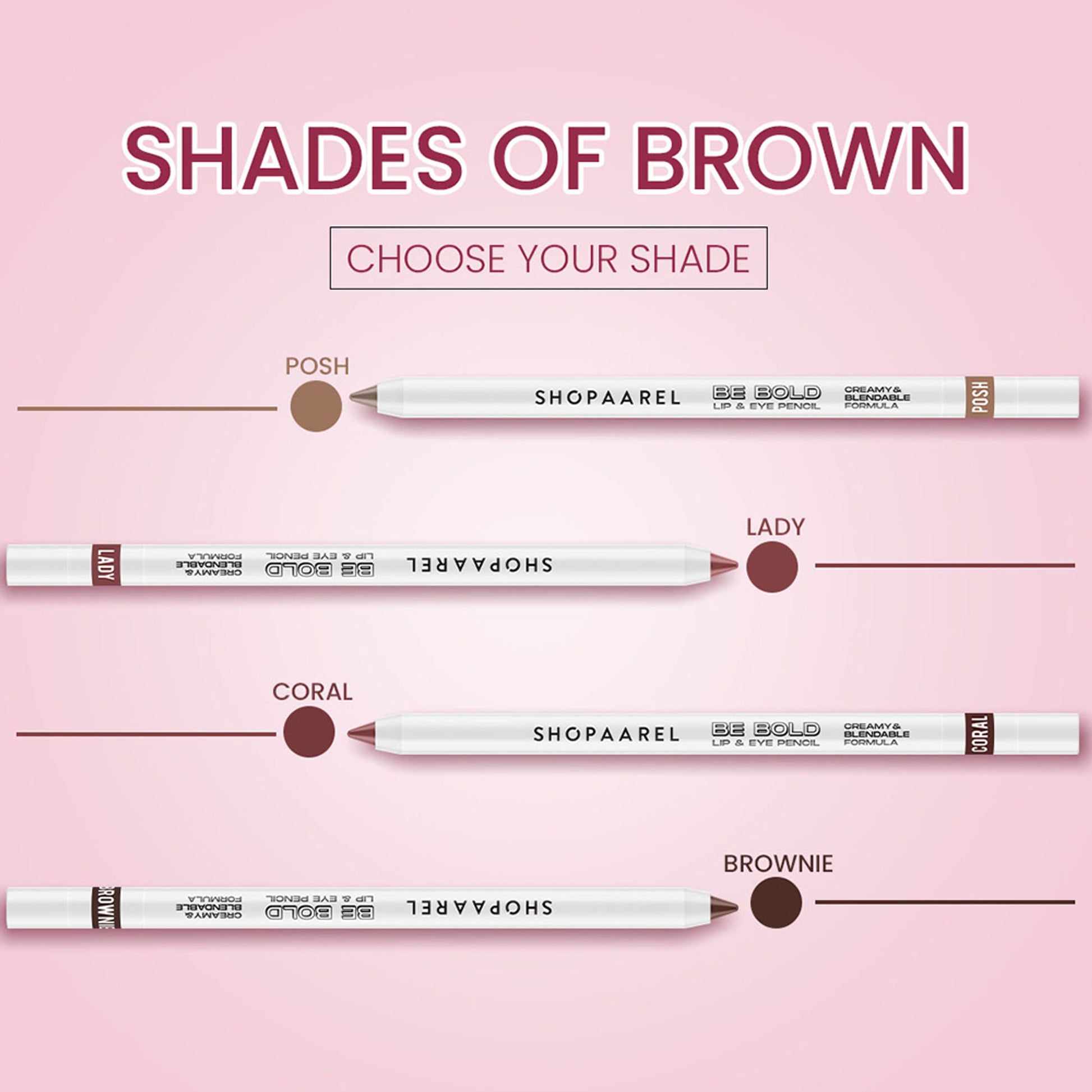 Shopaarel Be Bold Lip & Eye Pencil - Bombshell - Distacart