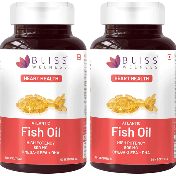 bliss welness heart health arctic fish oil high potency omega 3 softgel capsule