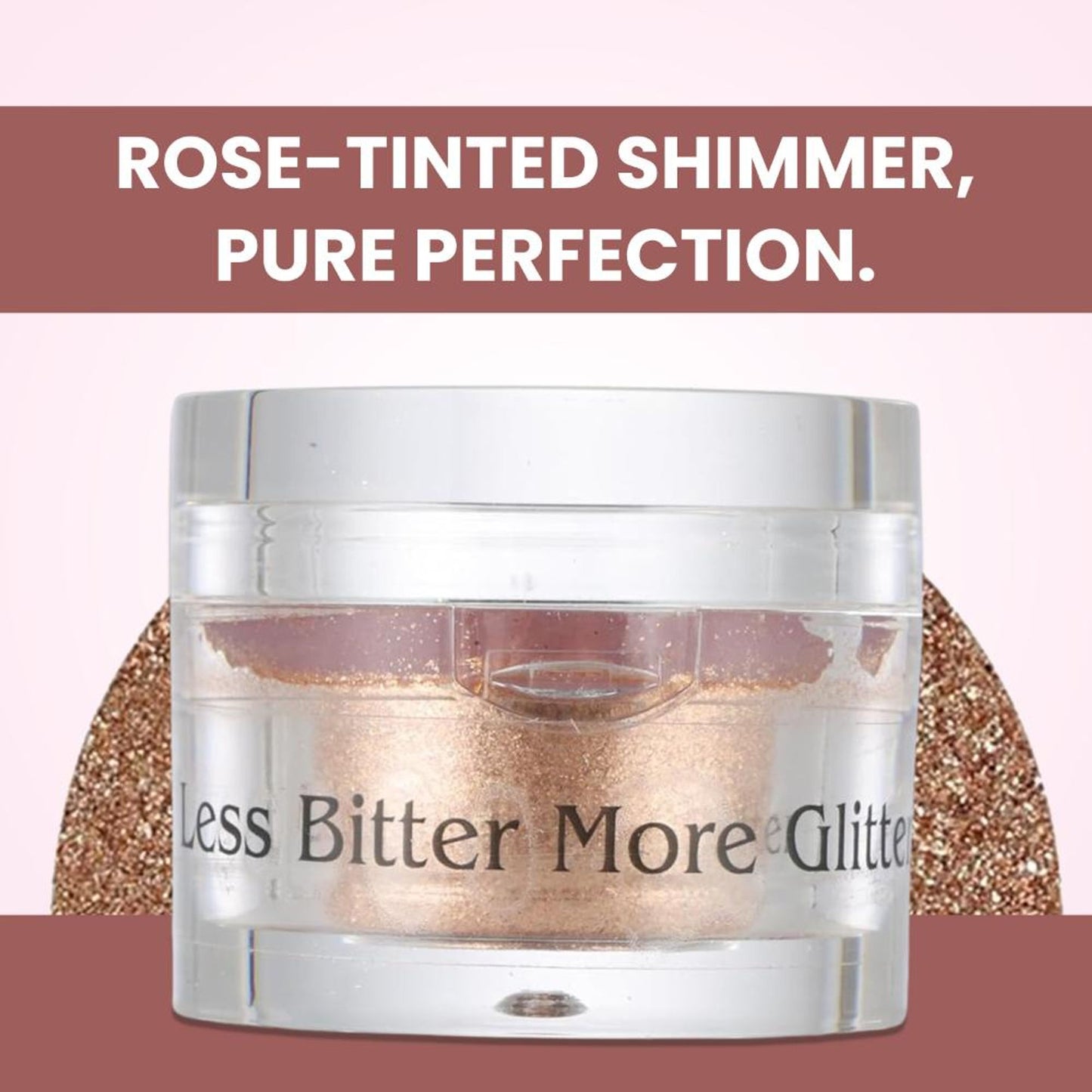london prime makeup glitter rose gold