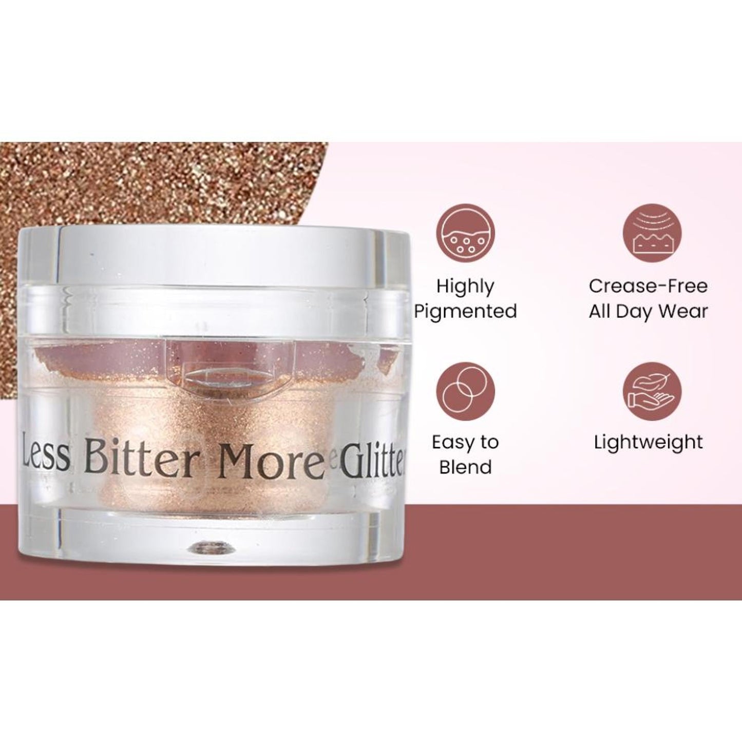 london prime makeup glitter rose gold