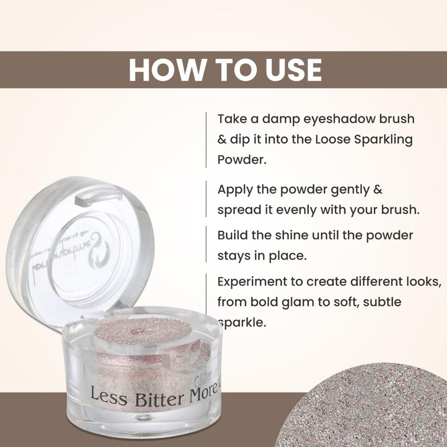 london prime makeup glitter silver