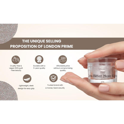 london prime makeup glitter silver
