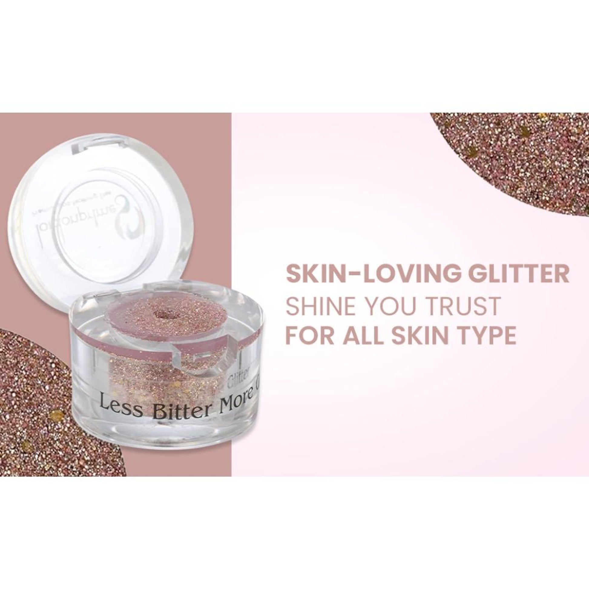 london prime makeup glitter copper peach