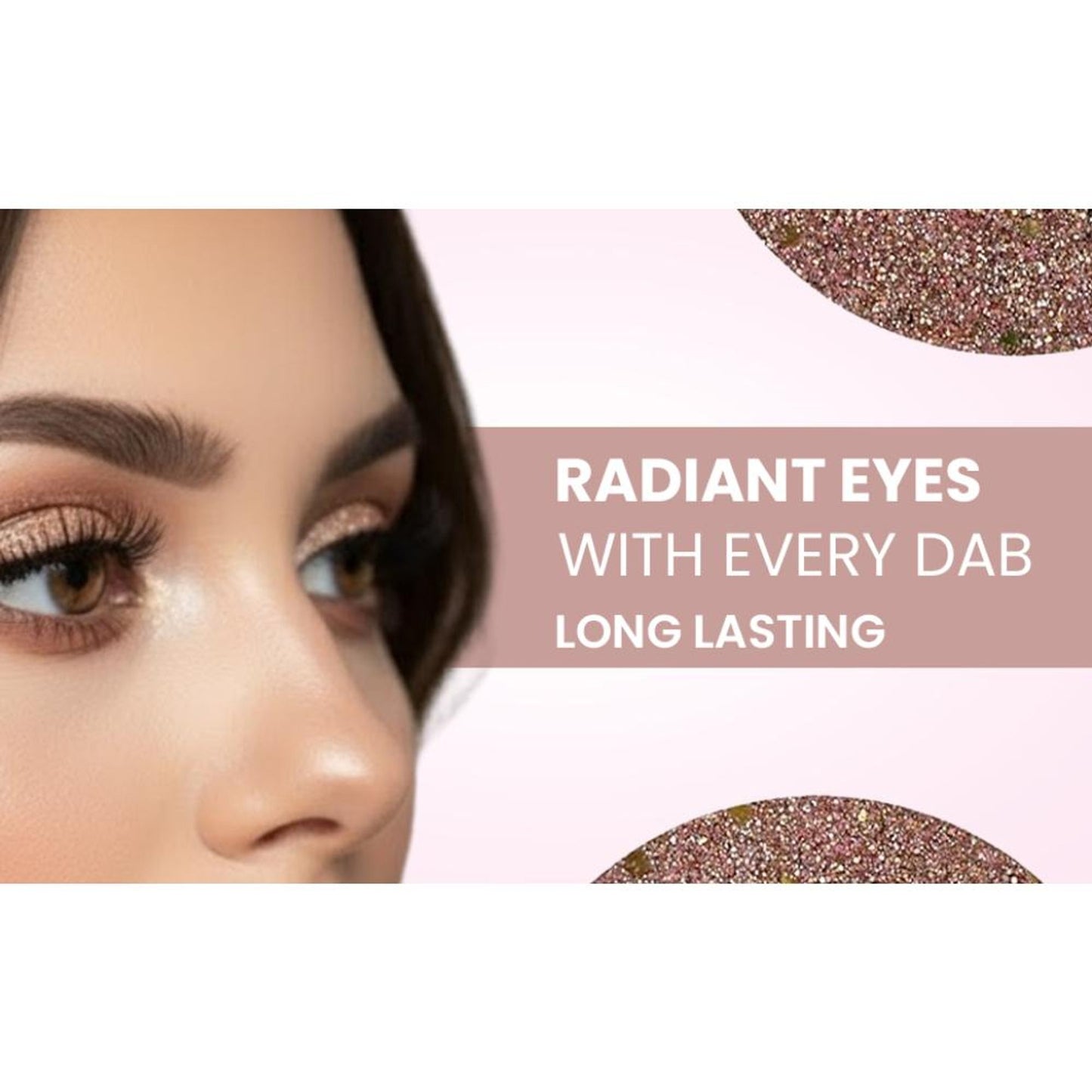 london prime makeup glitter copper peach