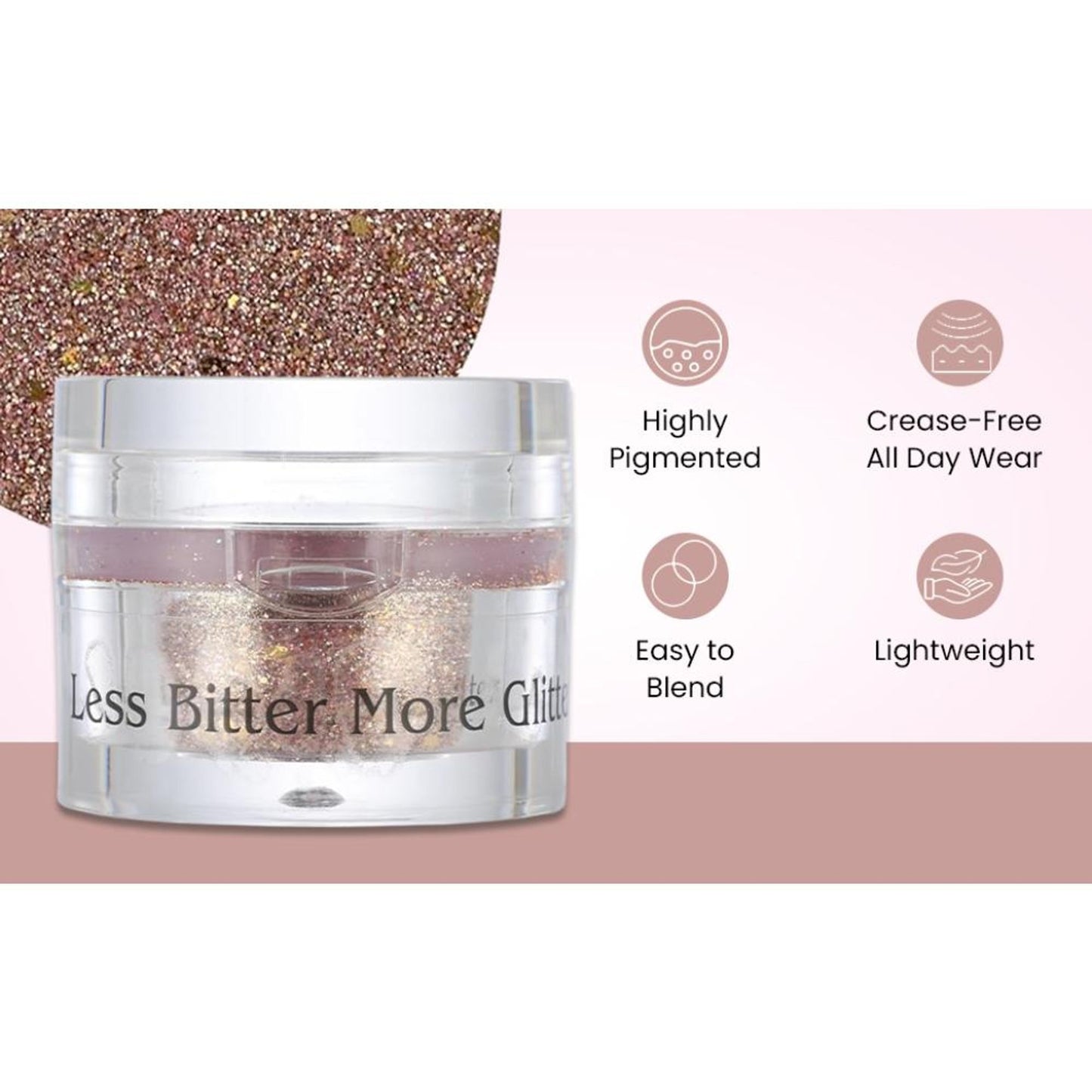 london prime makeup glitter copper peach