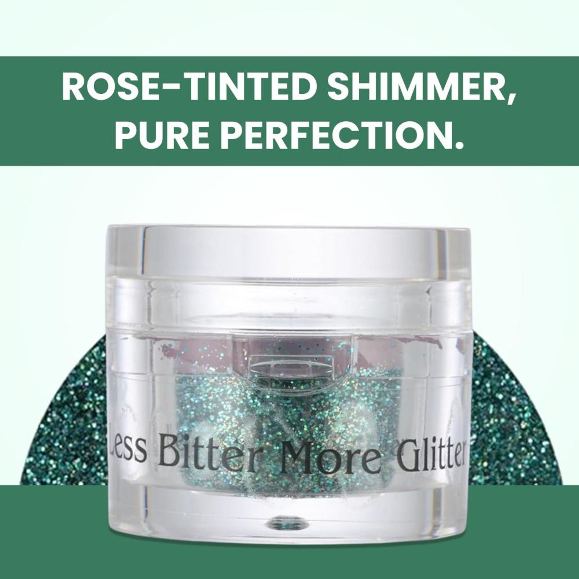london prime makeup glitter green