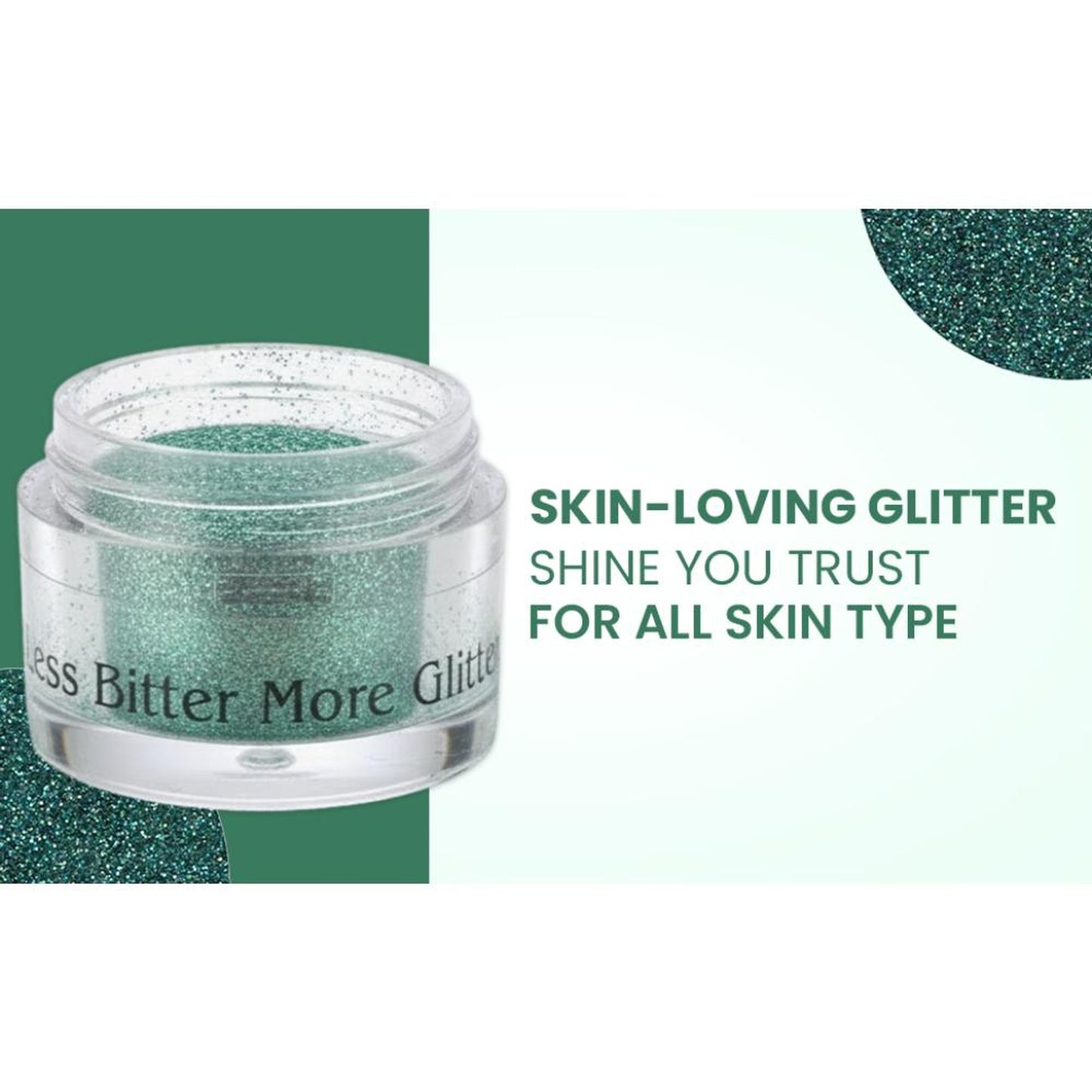 london prime makeup glitter green