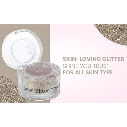 london prime makeup glitter white gold