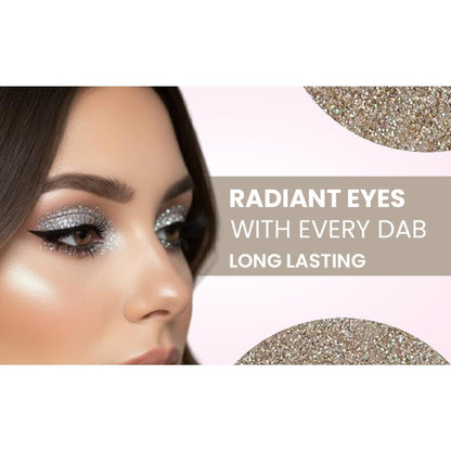 london prime makeup glitter white gold