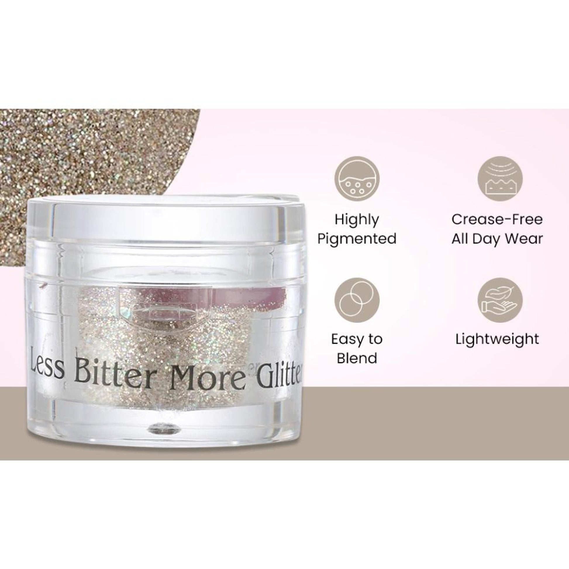 london prime makeup glitter white gold