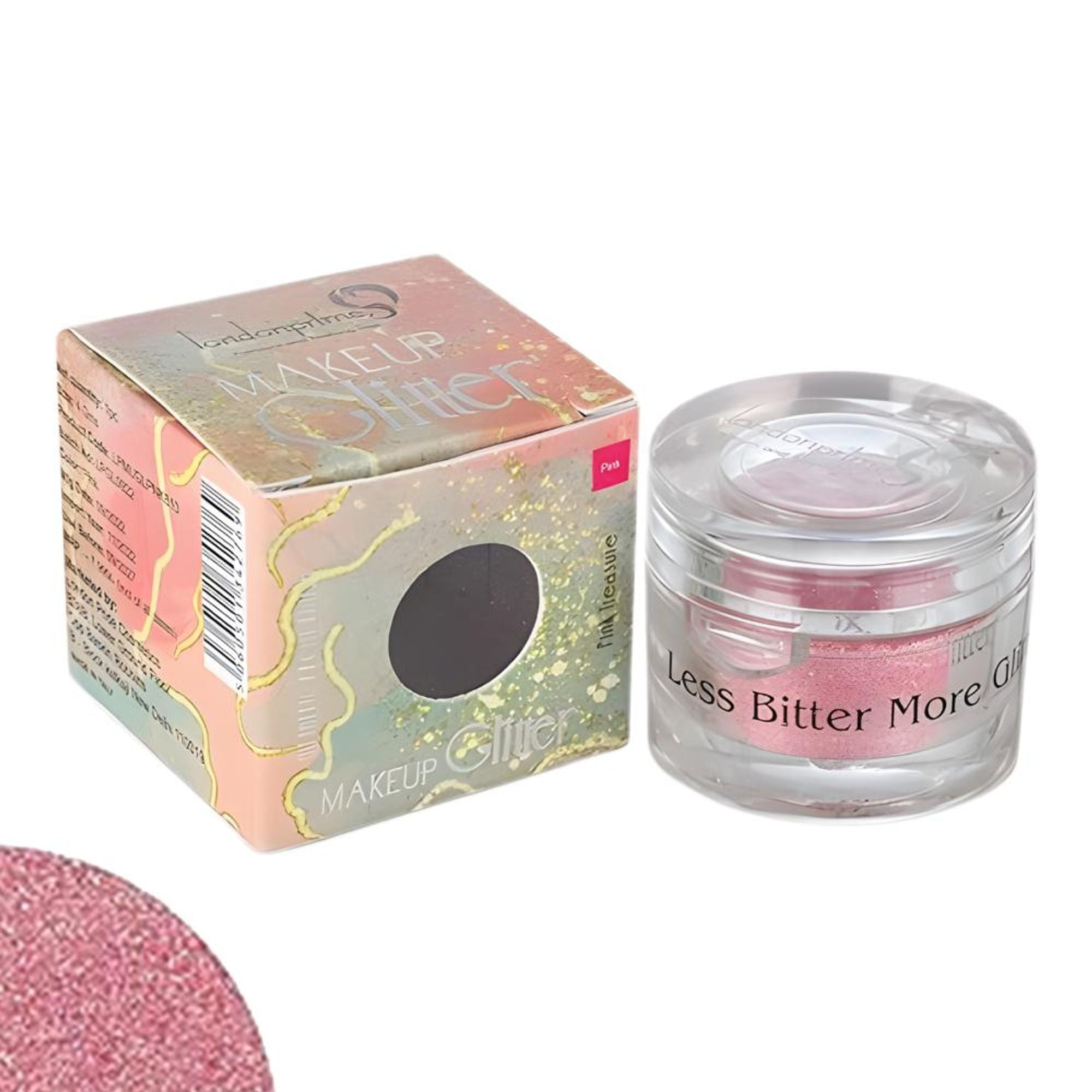 london prime makeup glitter pink