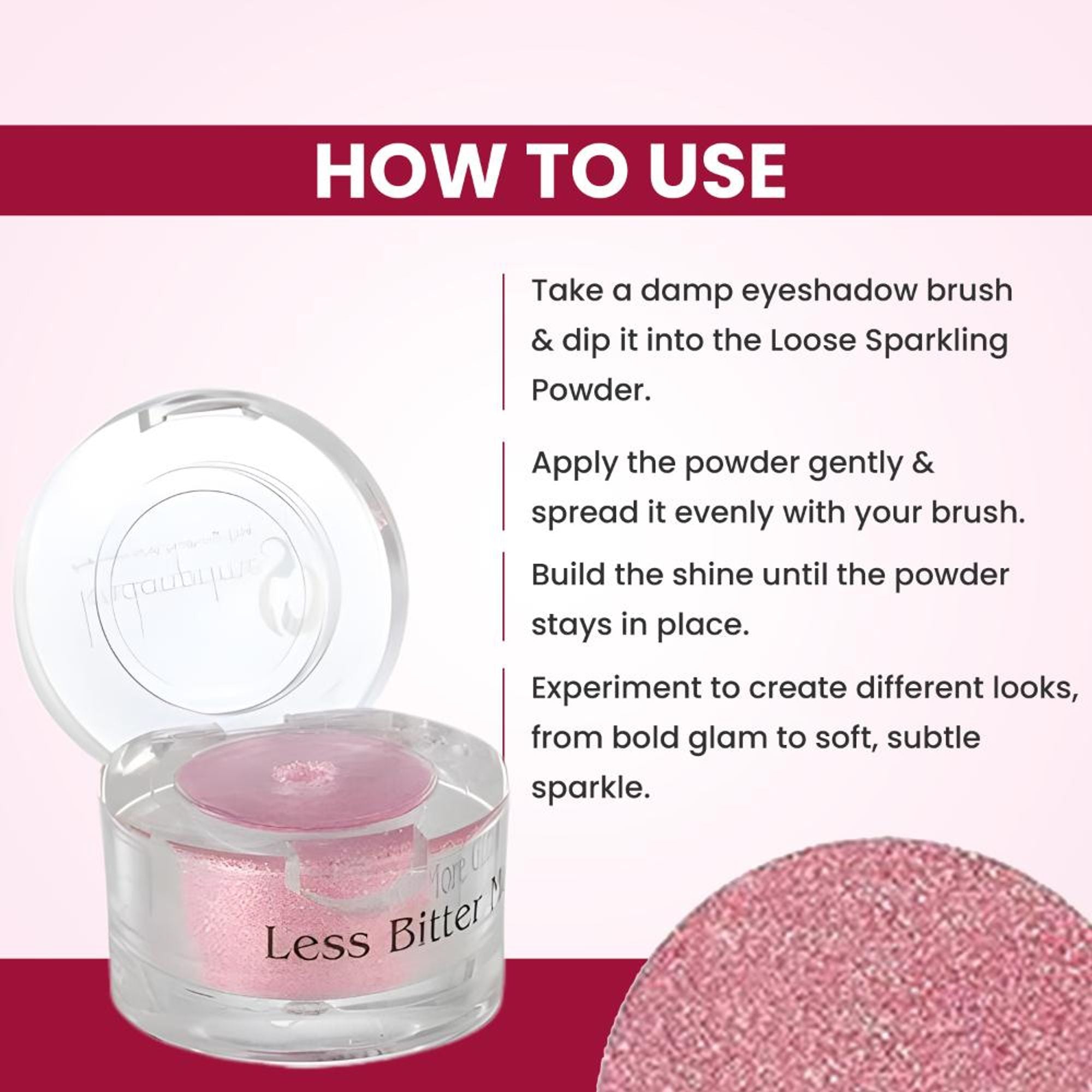 london prime makeup glitter pink