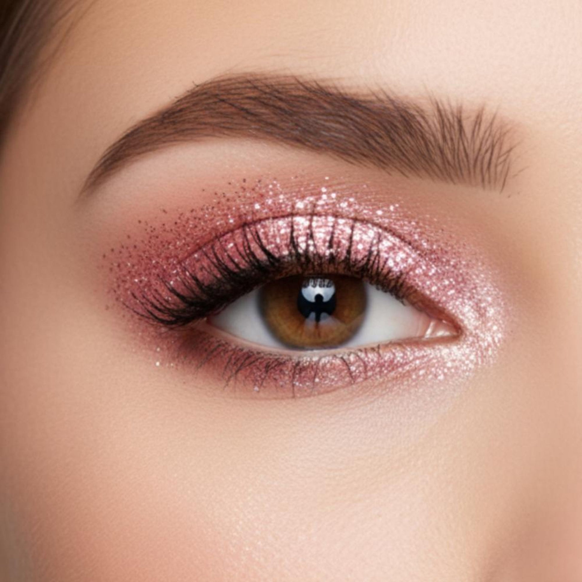 london prime makeup glitter pink