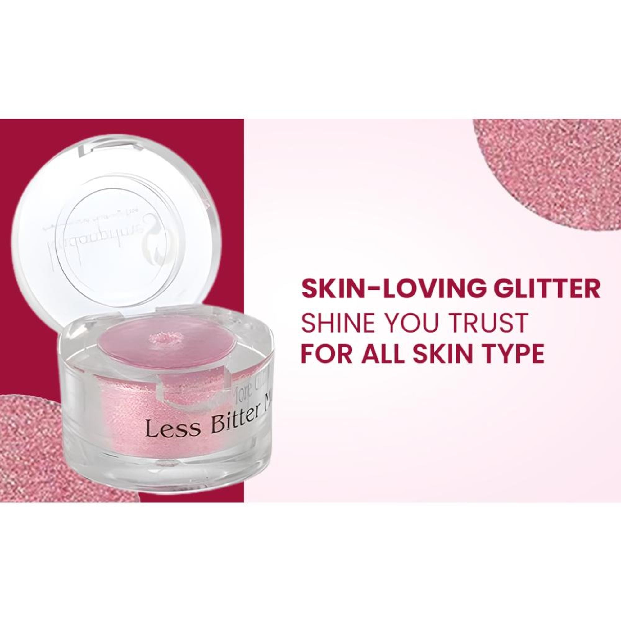 london prime makeup glitter pink