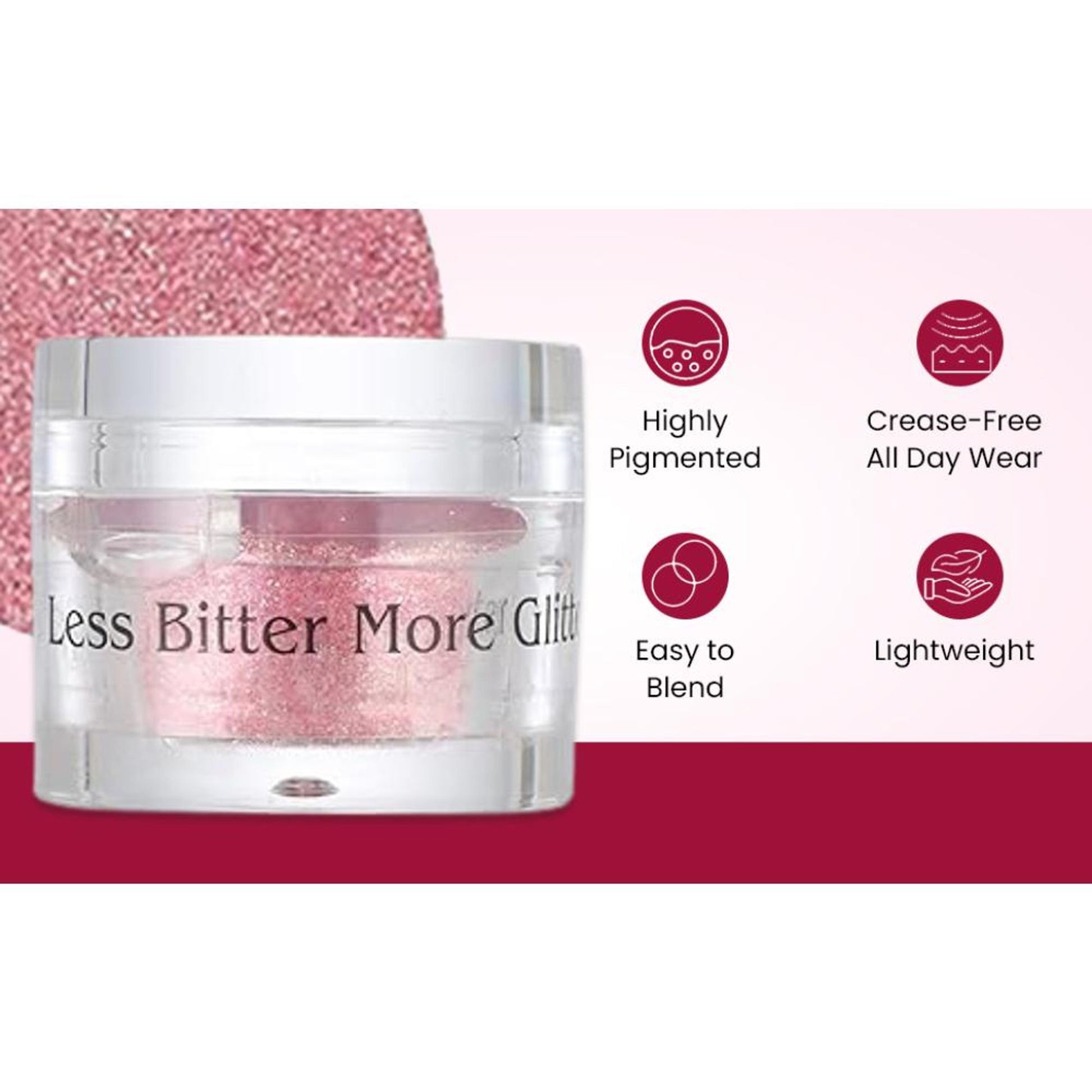 london prime makeup glitter pink