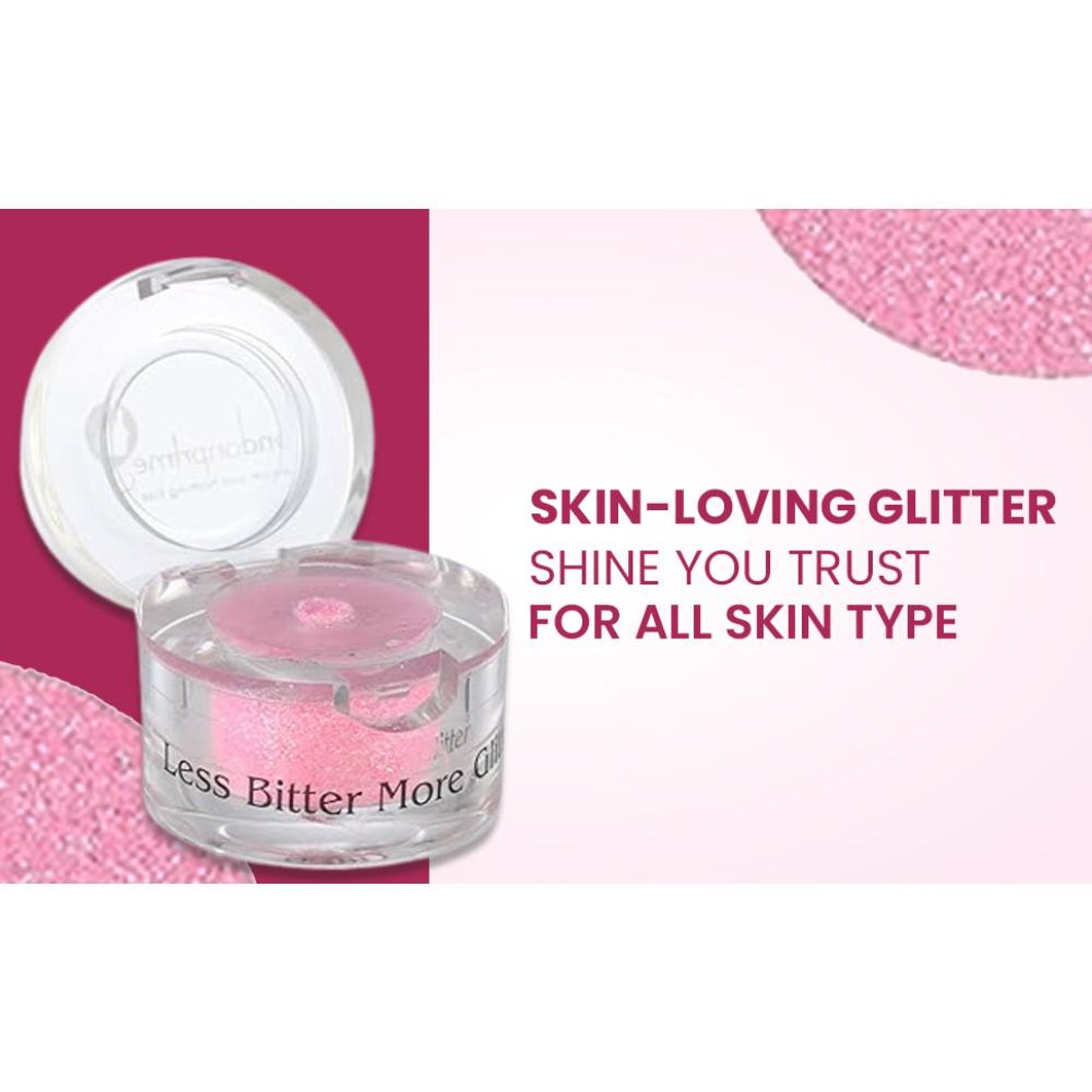 london prime makeup glitter florocent pink