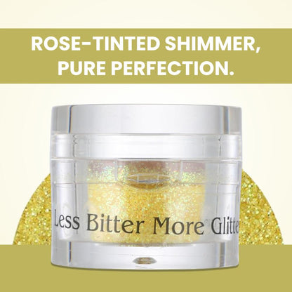 london prime makeup glitter yellow