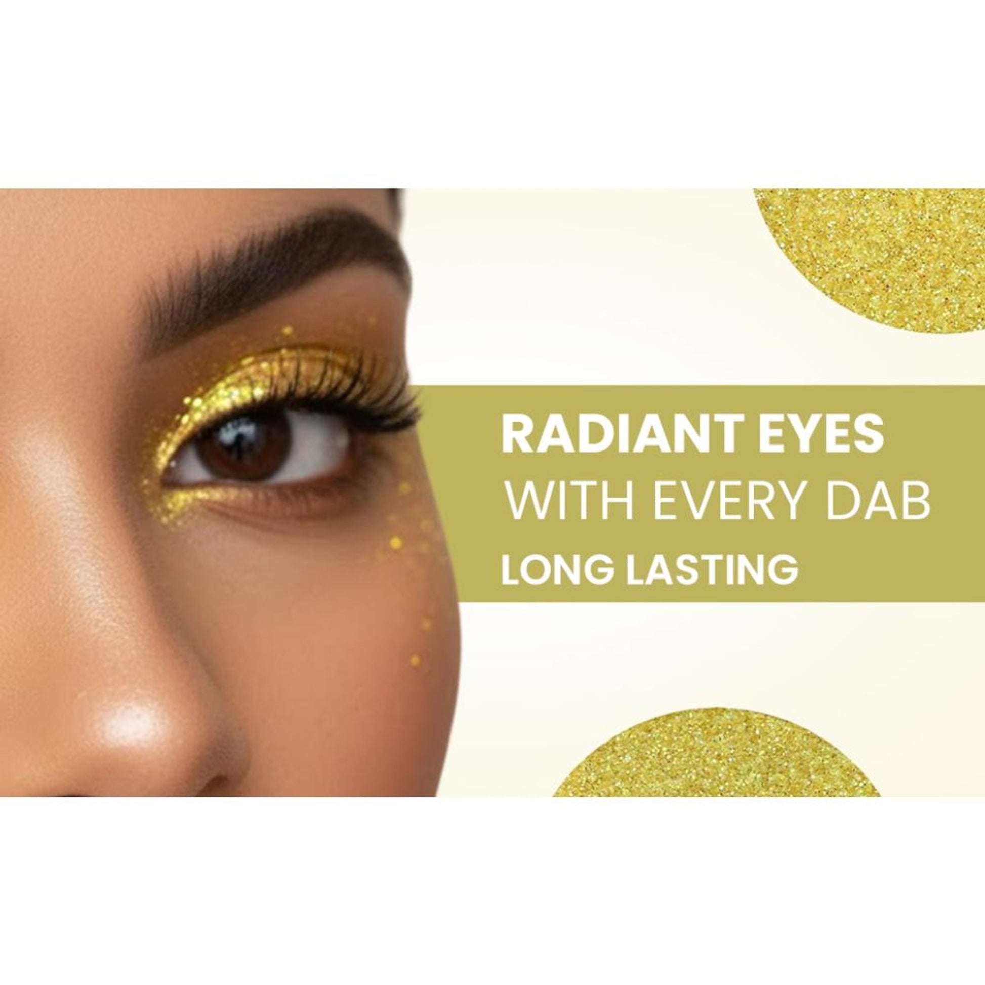 london prime makeup glitter yellow