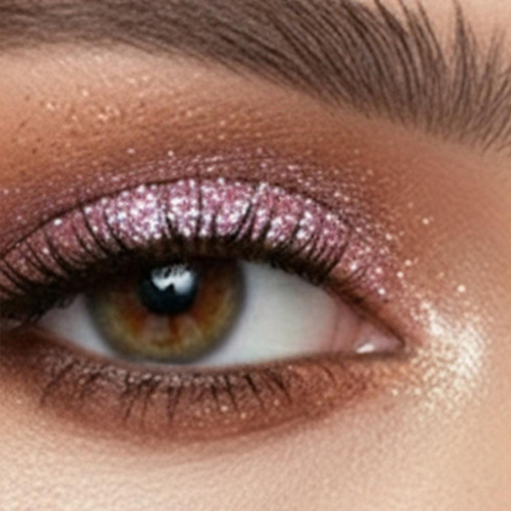 london prime makeup glitter purple