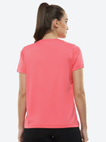 Thumbnail for ASICS Women Pink Brand Logo Printed BIG GRAPHIC SS Round Neck Sports Running T-shirt - Distacart