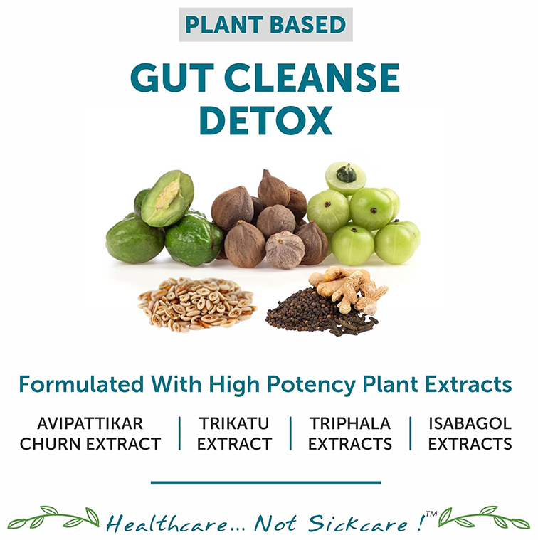 bliss welness body gut detox plant based veg tablet