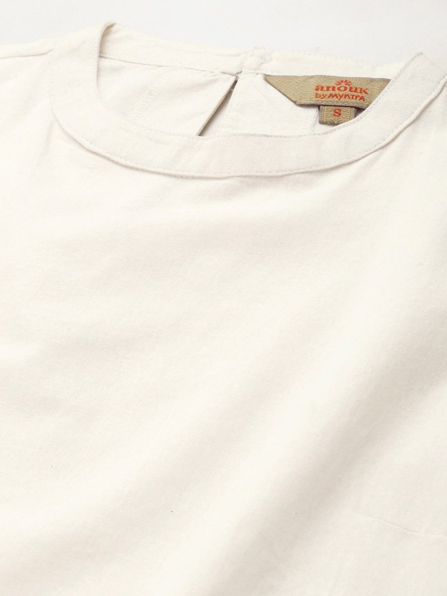 Anouk Women Regular Pure Cotton Kurta with Palazzos - Distacart