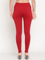 Thumbnail for TAG 7 Women Pack Of 2 Solid Ankle-Length Leggings - Distacart