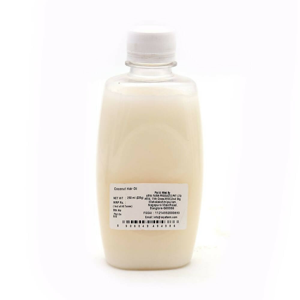 Arya Farm Organic Coconut Hair Oil - Distacart