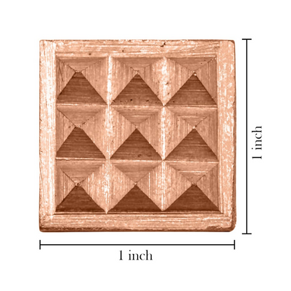 Vastu Vardan Copper Pyramid Energy Plate - Pack of 3 - Dista