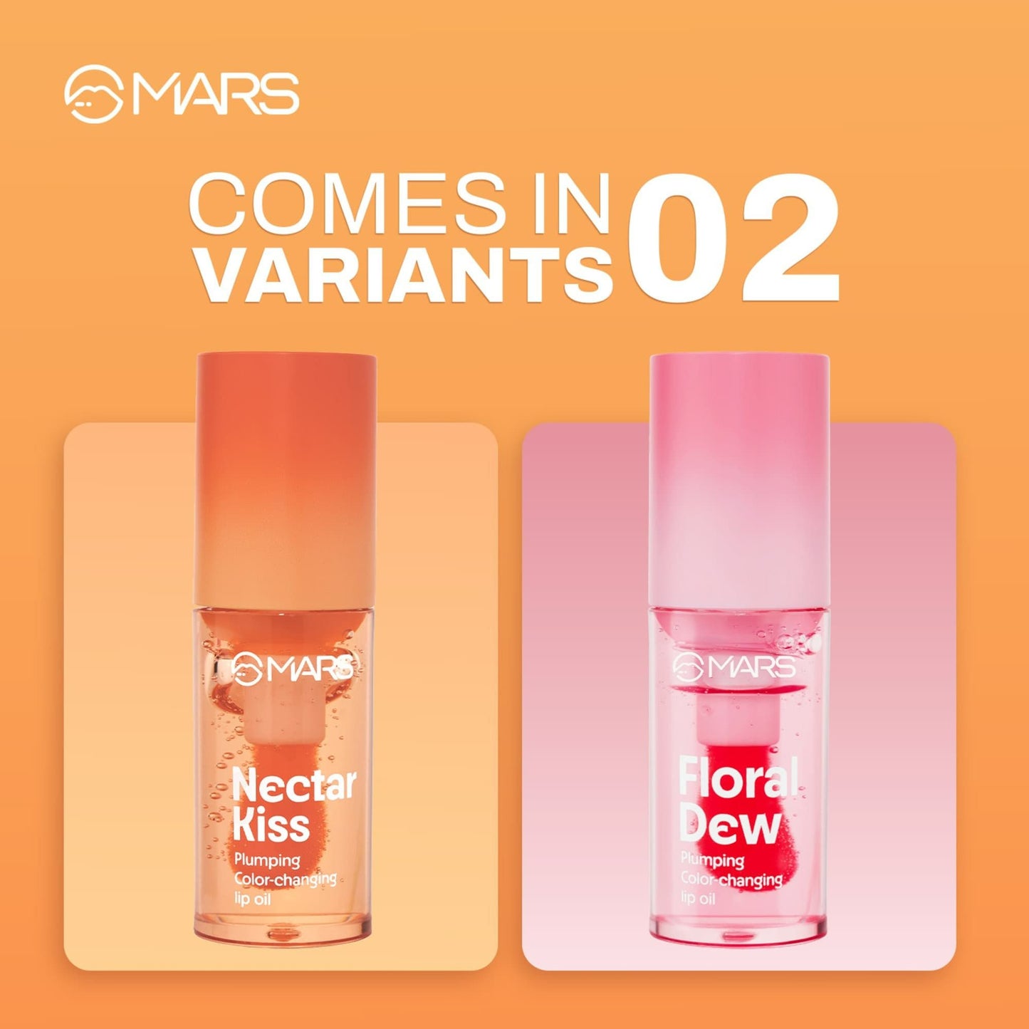 MARS Cosmetics Plumping Color Changing Lip Oil - Nectar Kiss - Distacart