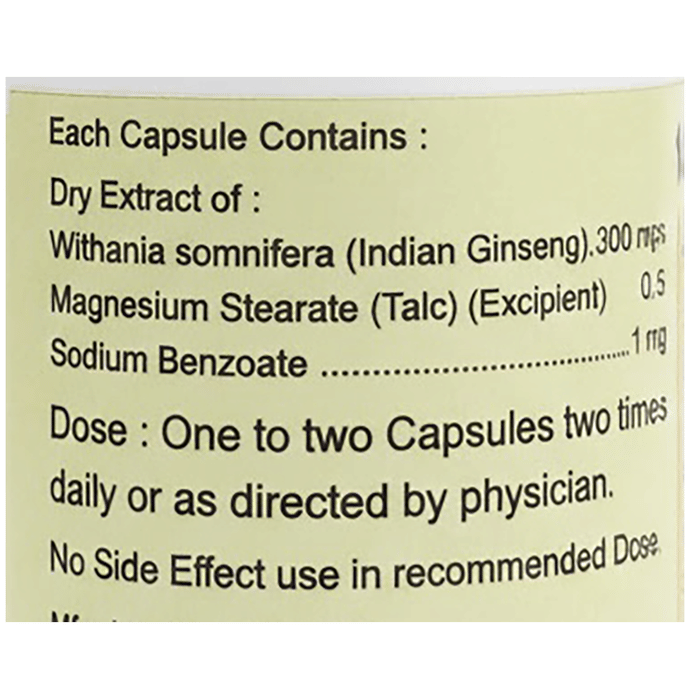 Indian Remedies Extract of Ashwagandha Capsule