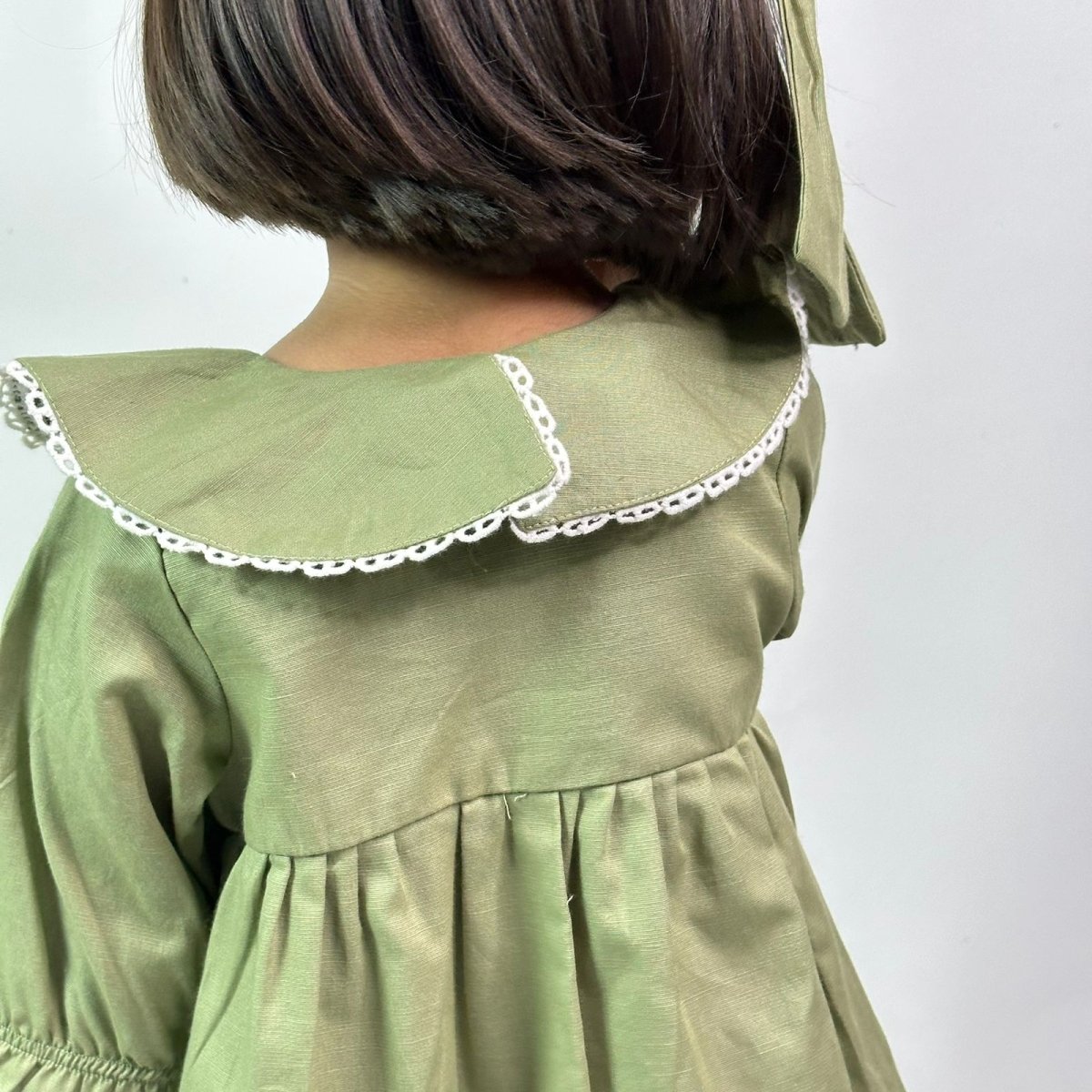 ArthLife Moss Green Embroidered Shirt Dress - Distacart
