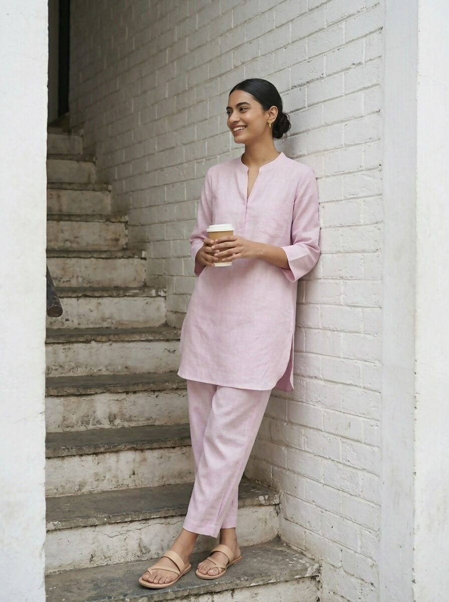 Gharana India Aira Lavender Coord Set - Dista