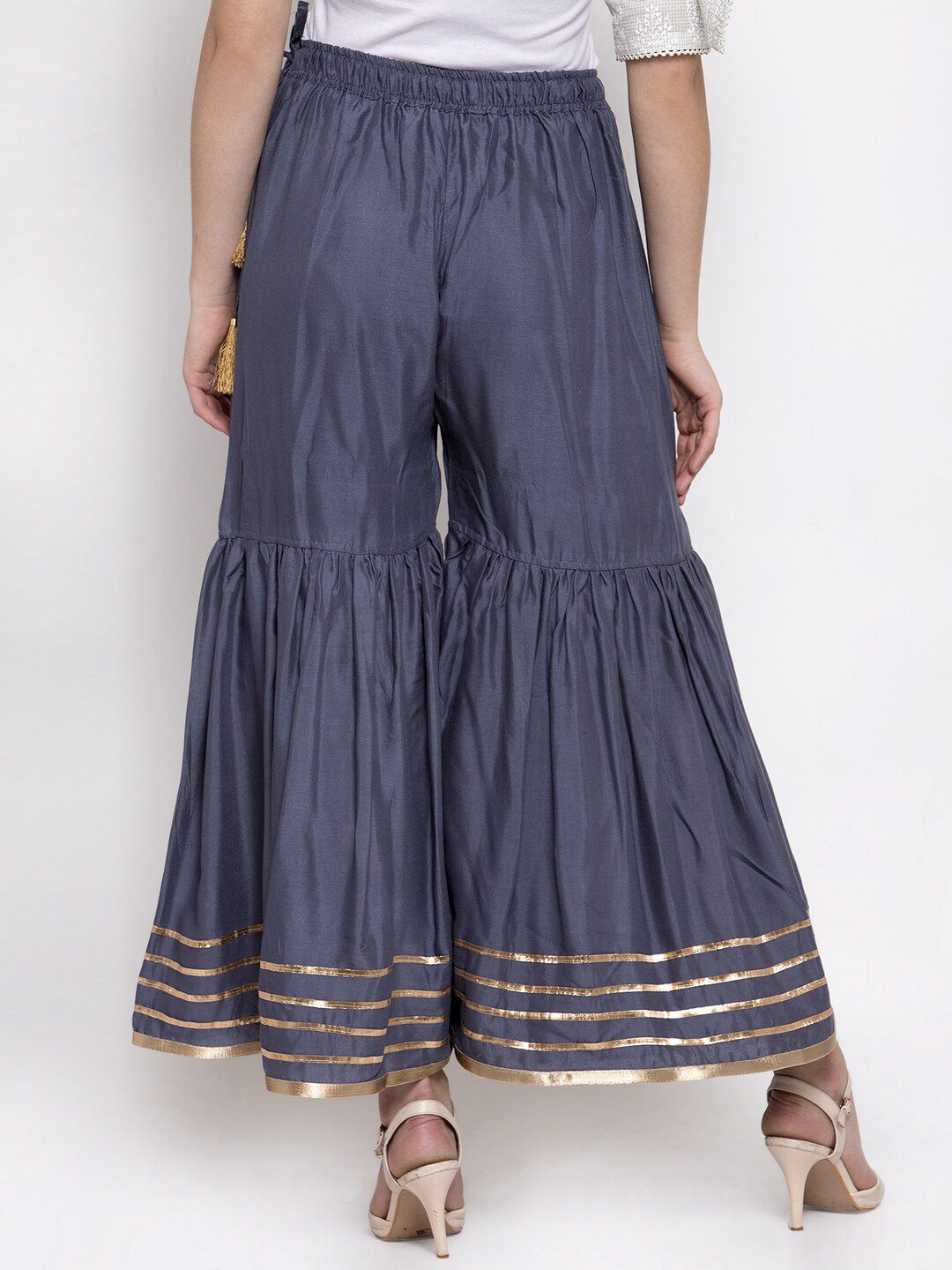 TAG 7 Women Flared Ethnic Palazzos