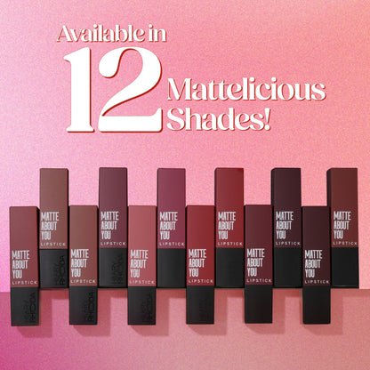 Hilary Rhoda Matte About You Lipstick - Burgundy Magic 10 - Distacart