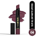 Thumbnail for Hilary Rhoda Slay All Day Matte Lipstick - Mulberry 06