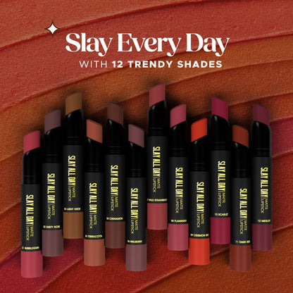 Hilary Rhoda Slay All Day Matte Lipstick - Mulberry 06 - Distacart