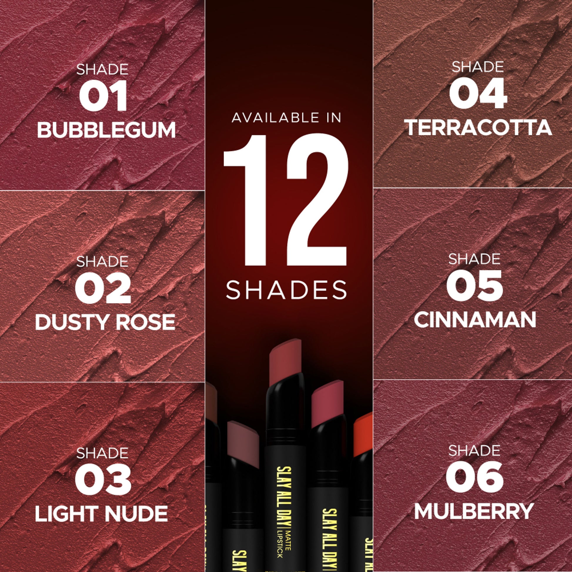 Hilary Rhoda Slay All Day Matte Lipstick - Mulberry 06 - Distacart
