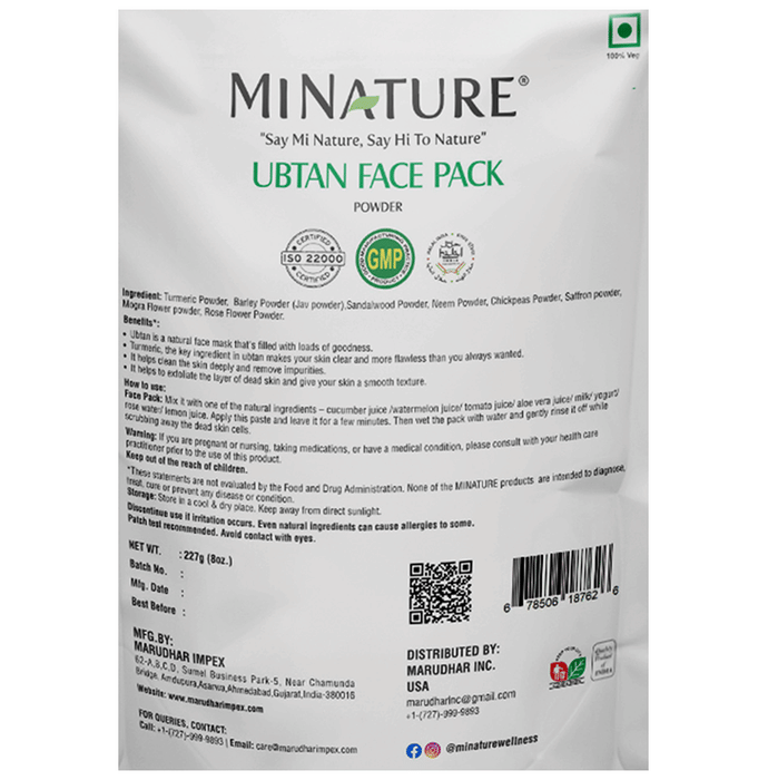 Minature Ubtan Face Pack Powder