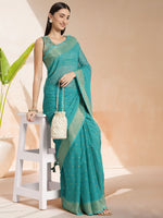 Thumbnail for Mitera Woven Design Zari Ready to Wear Saree - Distacart