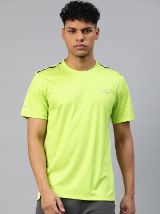 Alcis Men Printed Anti Static Slim Fit T-shirt - Distacart