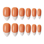 Thumbnail for shills professional reusable press on nails french almond spn743