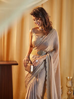 Thumbnail for kasee Beads and Stones Pure Silk Saree - Distacart