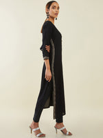 Thumbnail for Soch Women Ethnic Motifs Yoke Design Mirror Work Kurta - Distacart